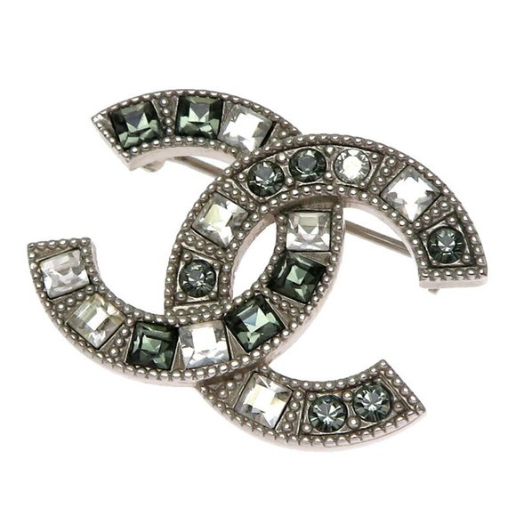 Chanel Coco Mark Silver Metal brooch - Picture 1 of 3